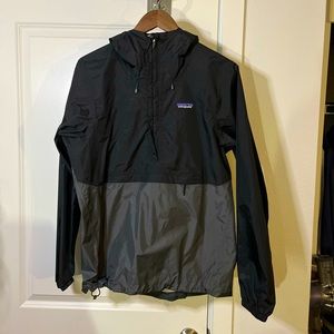 Patagonia Grey & Black Waterproof Rain Jacket